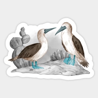 Watercolor Bird Hand Drawn Sticker